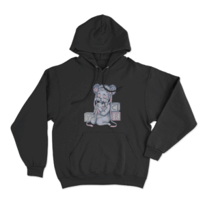 Crybaby Bear Unisex Hoodie Black