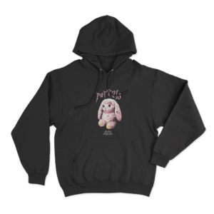 Portals Bunny Unisex Hoodie Black